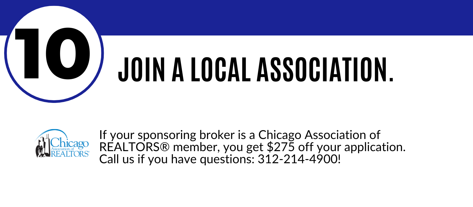 step 10: join a local association